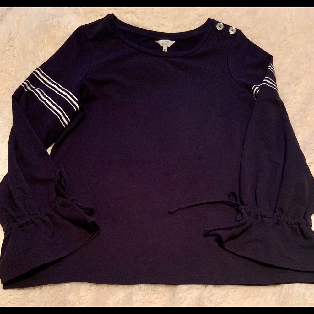EUC Crown & Ivy Navy Top Size Small